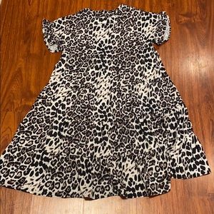 Tiered Cheetah Print Dress